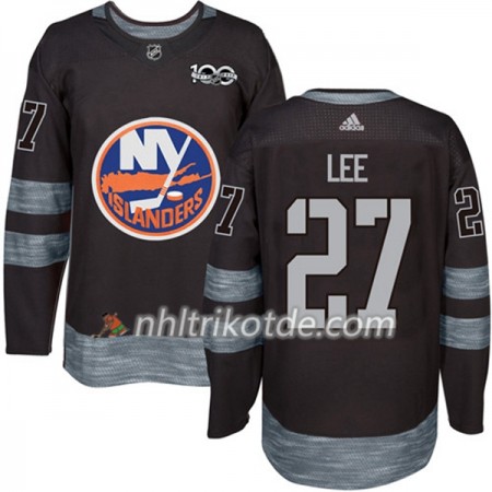 New York Islanders Trikot Anders Lee 27 1917-2017 100th Anniversary Adidas Schwarz Authentic - Herren